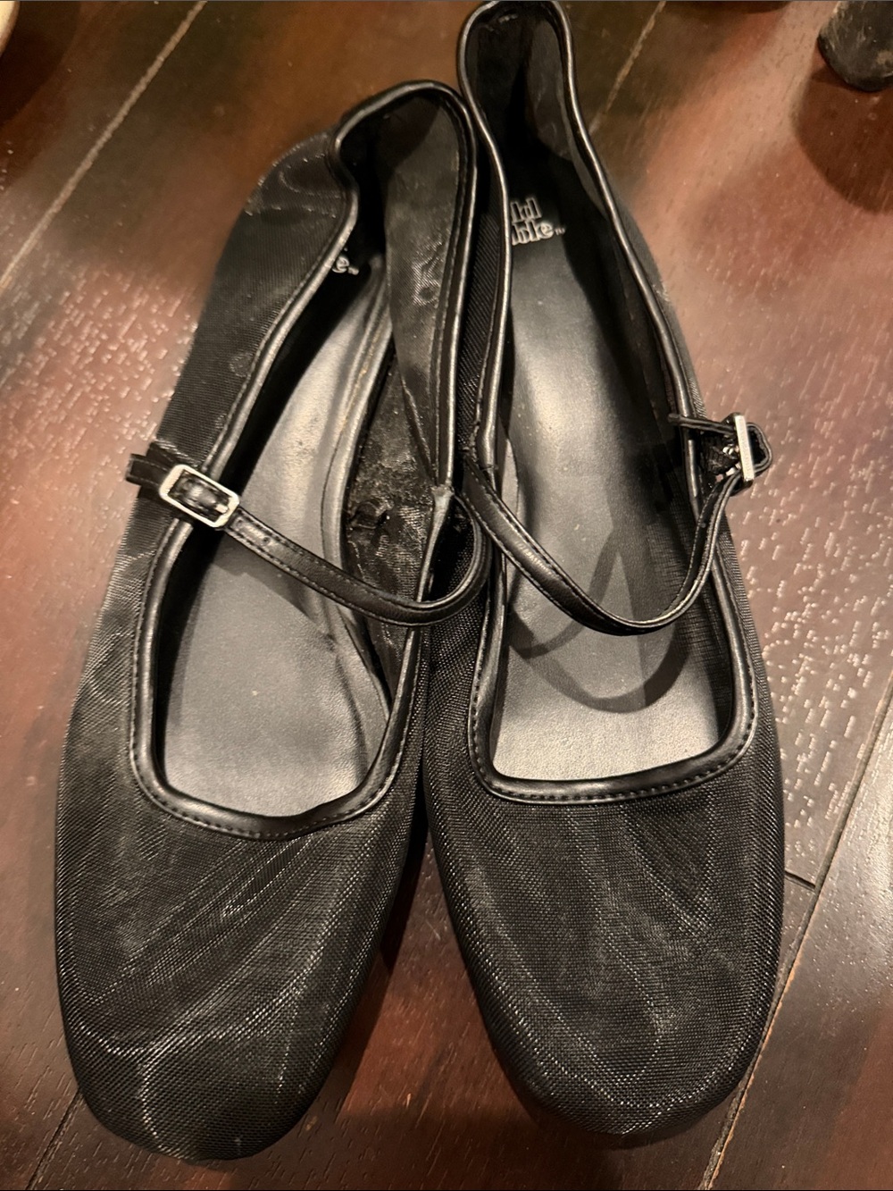 wild fable Black Mary Jane Ballet Flats with Buckle Strap